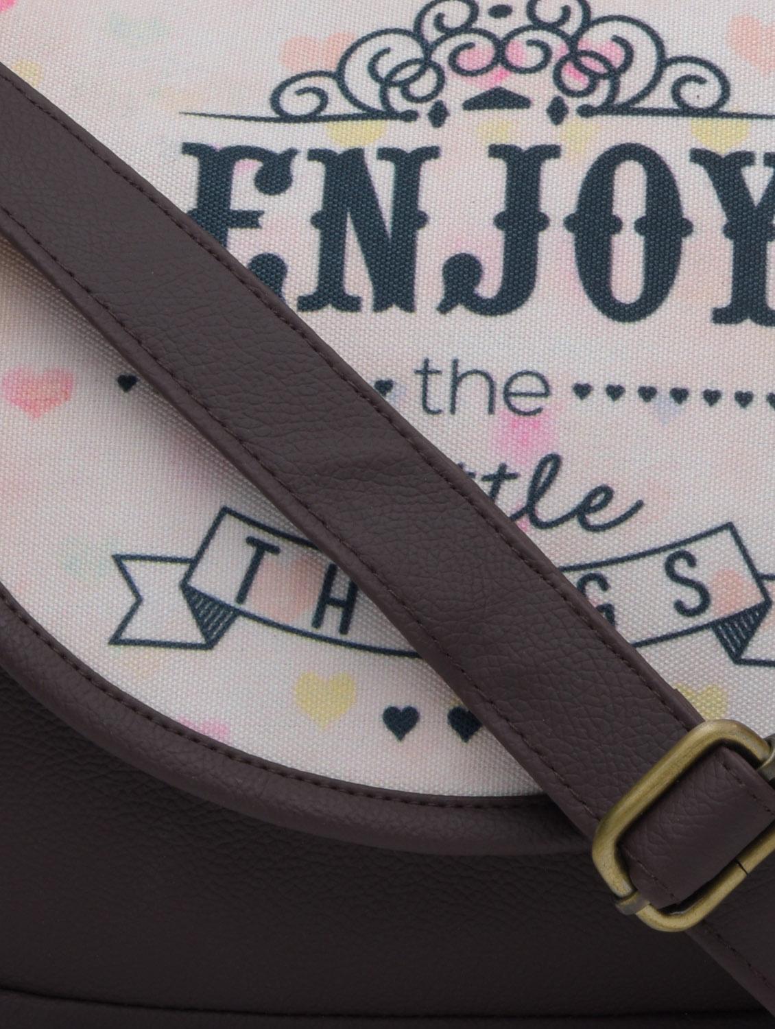 dark brown faux leather sling bag - 1290614 - Zoom Image - 5