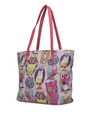 white owl printed faux leather tote - 1290630 - Standard Image - 2