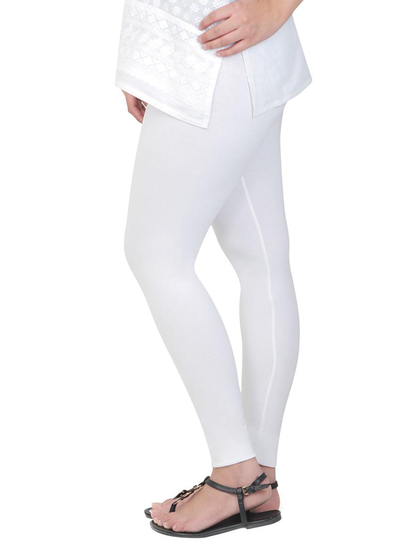 white cotton leggings - 12911991 - Zoom Image - 2