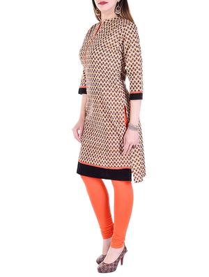 multi colored cotton straight kurta - 12912453 - Standard Image - 2