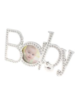 Baby Name Shaped and embellished with CZ stones Photo Frame Frame - 12915690 - Standard Image - 2