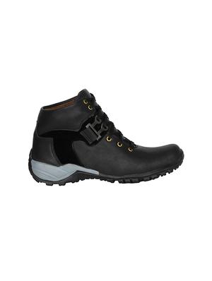 black leatherette low ankle boot - 12922697 - Standard Image - 2