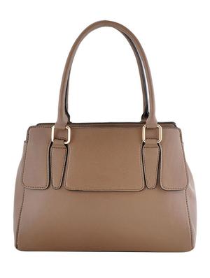 brown leatherette handbag - 12924850 - Standard Image - 2