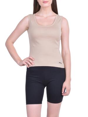 set of 3 beige cotton camisoles - 12927659 - Standard Image - 2