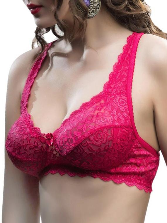 pink hosery bra - 12932160 - Zoom Image - 2