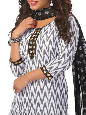 white unstitched patiyala suits - 12933877 - Standard Image - 2