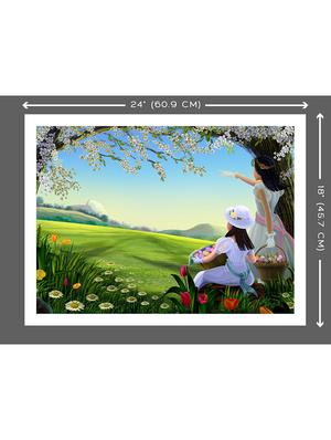 wallskart scenery beautiful abstract painting medium size vinyl poster - 12939565 - Standard Image - 2