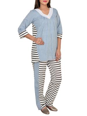 white cotton pyjama set - 12943506 - Standard Image - 2