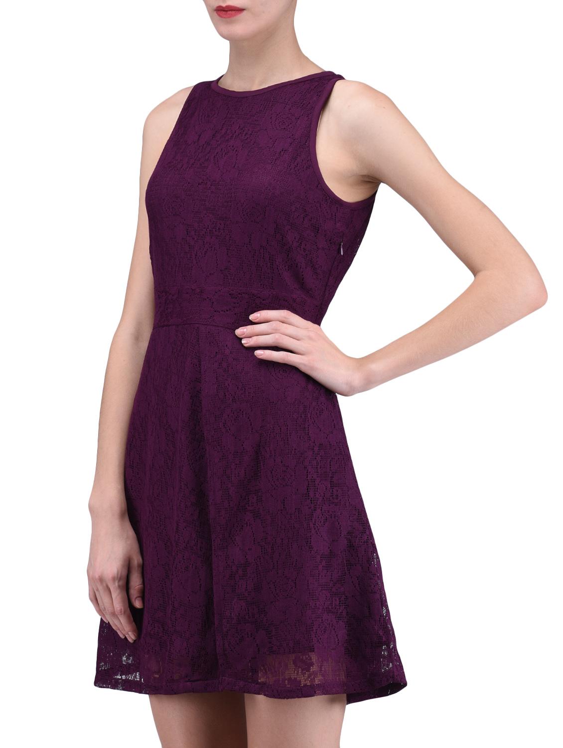 floral laced flared dress - 1294694 - Zoom Image - 2