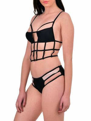 black polyester bikini - 12949986 - Standard Image - 2
