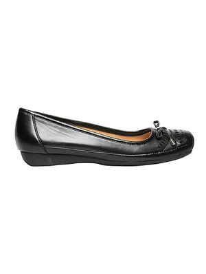 black leather slip on ballerina - 12954380 - Standard Image - 2