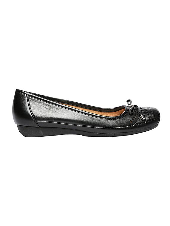 black leather slip on ballerina - 12954380 - Zoom Image - 2