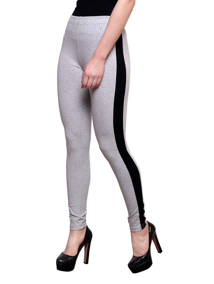 grey cotton leggings - 12961126 - Zoom Image - 2