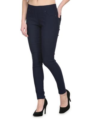navy blue cotton jegging - 12962650 - Standard Image - 2