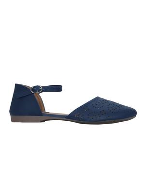 blue faux leather cut work casual shoes - 12973376 - Standard Image - 2
