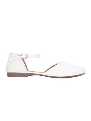 white waeved mary jane - 12973380 - Standard Image - 2