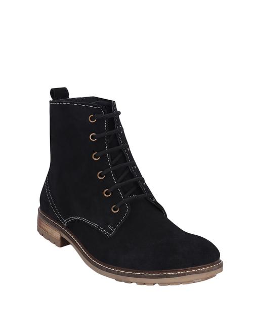 black Suede high ankle boot - 12973423 - Standard Image - 1