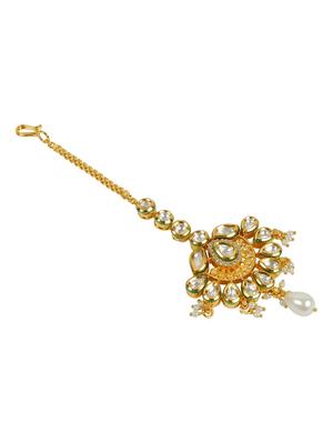 gold tone maangteeka - 12978278 - Standard Image - 2