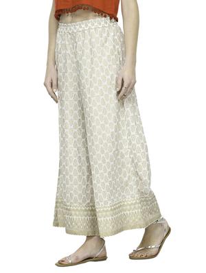 white cotton palazzos - 12980548 - Standard Image - 2