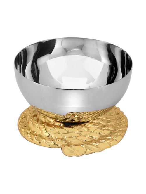 stainless steel rope nut bowl by sage koncpt - 12988742 - Standard Image - 1