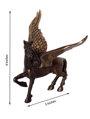 Brown Brass Flying Angel Horse - 1298914 - Standard Image - 2