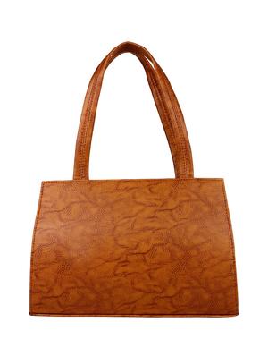 brown leatherette handbag - 12995401 - Standard Image - 2