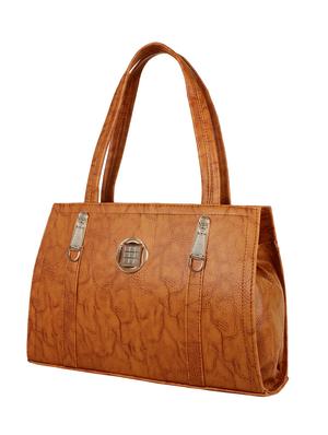 brown leatherette handbag - 12995401 - Standard Image - 5