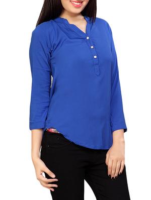blue cotton top - 12997642 - Standard Image - 2