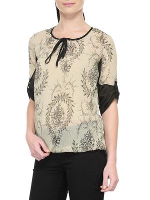 beige polyester regular top - 13003997 - Standard Image - 2
