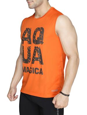 orange cotton printed t-shirt - 13004123 - Standard Image - 2