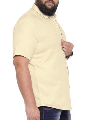 beige cotton casual shirt - 13011862 - Standard Image - 2