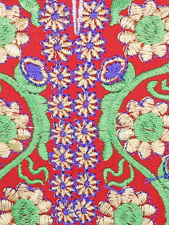 multi colored cotton embroidered long kurta - 13024926 - Zoom Image - 5