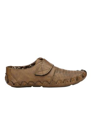 brown leatherette slip on loafer - 13029854 - Standard Image - 2