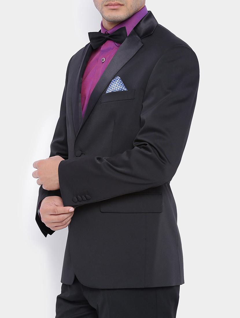 black polyester formal blazer - 13044751 - Zoom Image - 2