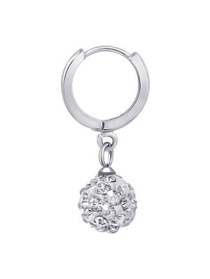 silver metal drop earrings - 13045427 - Standard Image - 2