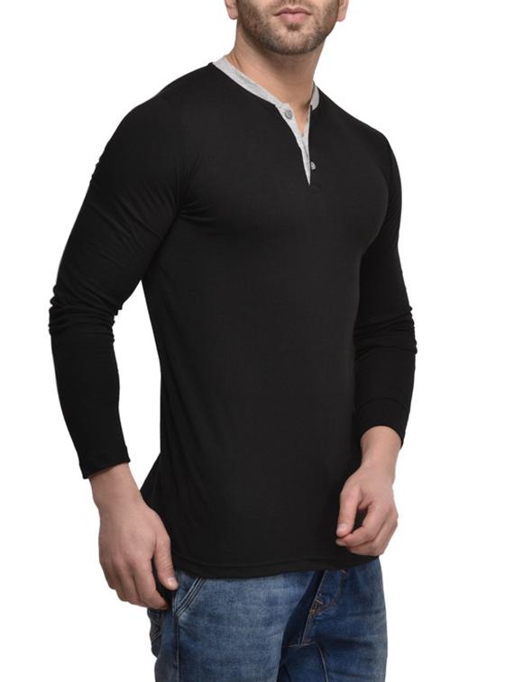 black cotton tshirt - 13053045 - Zoom Image - 2