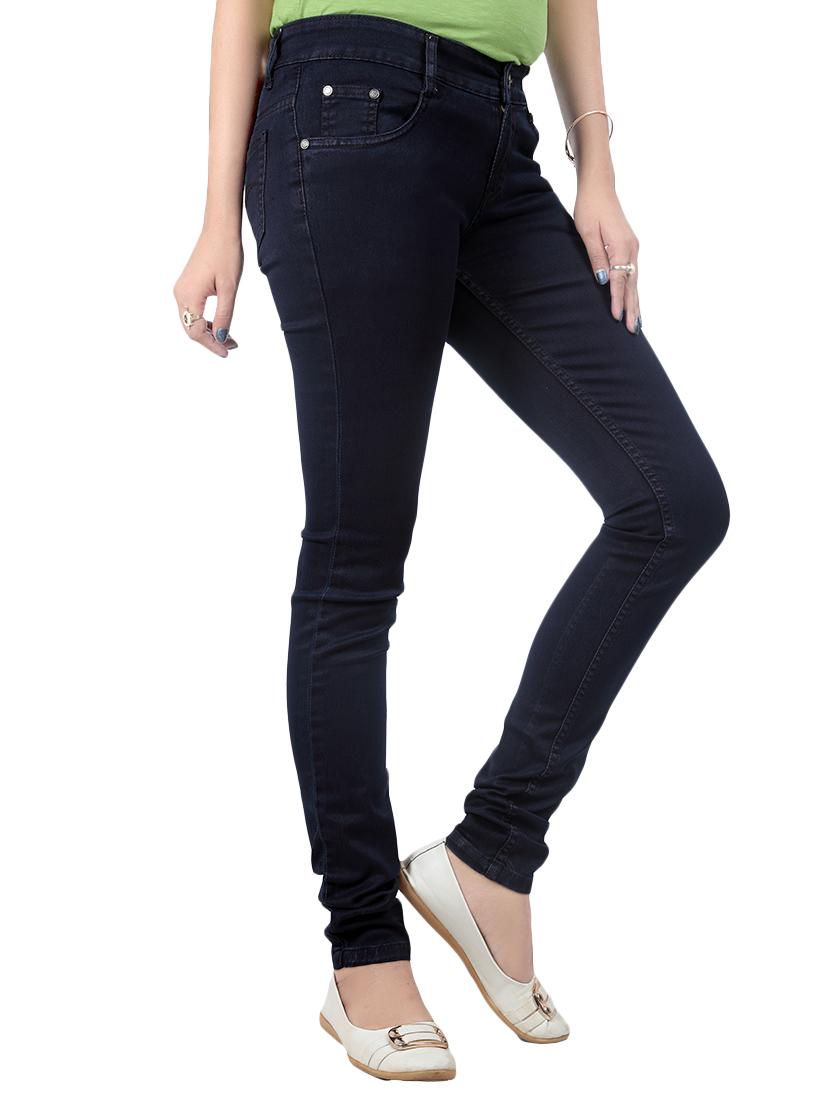 dark blue denim slim fit jeans - 13054823 - Zoom Image - 2