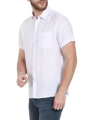 white cotton casual shirt - 13055761 - Standard Image - 2