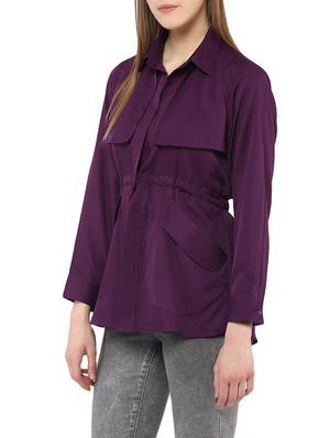 purple crepe summer jacket - 13065169 - Standard Image - 2