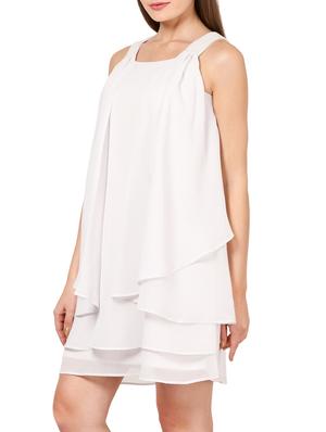 white georgette dress - 13069249 - Standard Image - 2