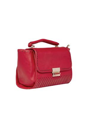 red leatherette sling bag - 13072698 - Standard Image - 5