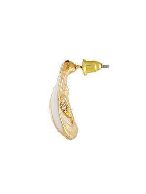 white metal studs earrings - 13075826 - Standard Image - 2