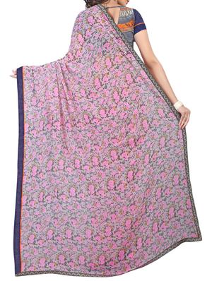 pink colored bhagalpuri saree with blouse - 13081233 - Standard Image - 2
