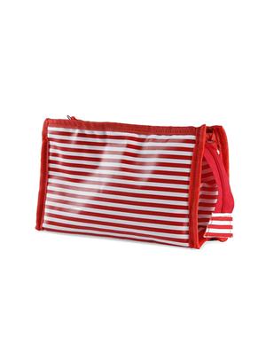 red and white striped vanity pouch - 1308217 - Standard Image - 2