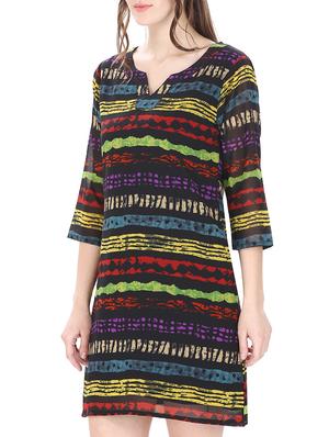 notch neck shift dress - 13086837 - Standard Image - 2