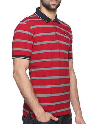 red cotton striped t-shirt - 13099415 - Standard Image - 2
