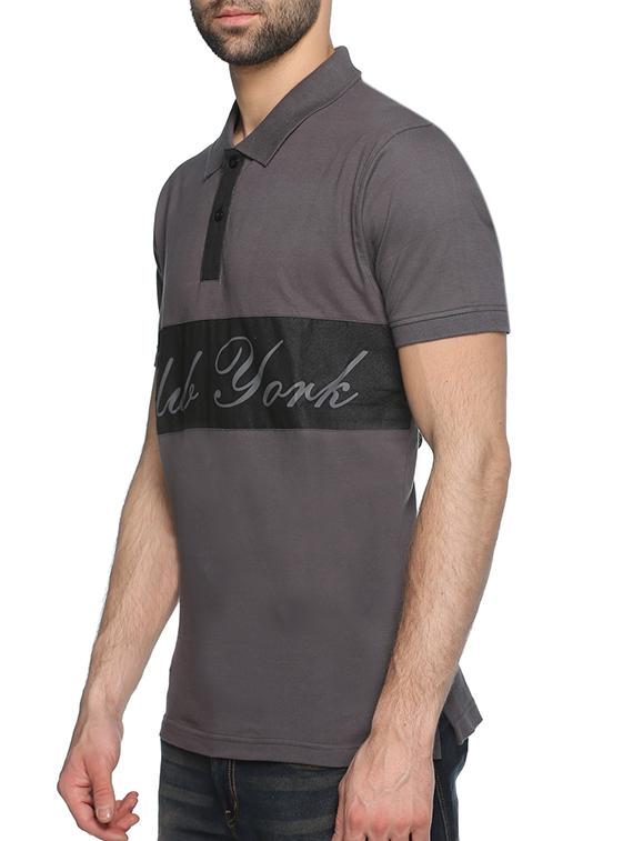 grey cotton printed t-shirt - 13099434 - Zoom Image - 2