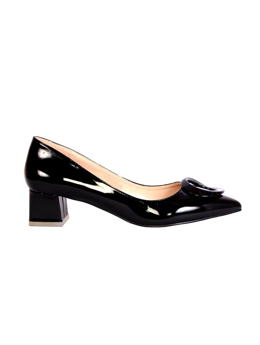 black patent leather slip on pumps - 13102954 - Zoom Image - 2