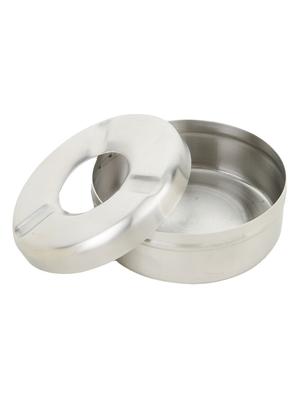 steel ashtray with removable lid, 9 cms, small (matte finish) - 13104442 - Standard Image - 2