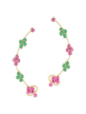 multi colored metal earring - 13109854 - Standard Image - 5